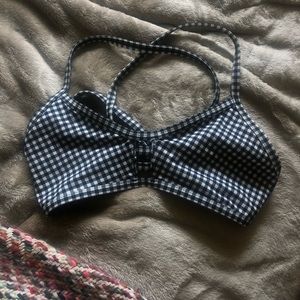 Jolyn Checkered Bathing Suit Top